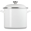 image:imageLe Creuset Enamel on Steel Traditional Stockpot 6 qt WhiteGoldWhite