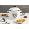 image:imageLe Creuset Enamel on Steel Traditional Stockpot 6 qt WhiteGoldWhiteShrimp