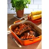 image:imageLe Creuset Enameled Cast Iron Rectangular Roaster 525 qt Nectar  525 qt 98 x 13Flame