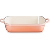 image:imageLe Creuset Enameled Cast Iron Rectangular Roaster 525 qt Nectar  525 qt 98 x 13Peche