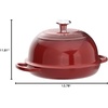 image:imageLe Creuset Enameled Cast Iron Round Bread Oven 95 inch LicoriceCrucibleCerise
