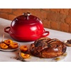 image:imageLe Creuset Enameled Cast Iron Round Bread Oven 95 inch LicoriceCrucibleCerise