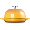 image:imageLe Creuset Enameled Cast Iron Round Bread Oven 95 inch LicoriceCrucibleNectarCrucible Knob