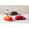 image:imageLe Creuset Enameled Cast Iron Round Bread Oven 95 inch LicoriceCrucibleNectarCrucible Knob
