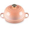 image:imageLe Creuset Enameled Cast Iron Round Bread Oven 95 inch LicoriceCruciblePeche