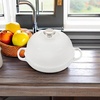 image:imageLe Creuset Enameled Cast Iron Round Bread Oven 95 inch LicoriceCrucibleWhite