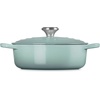 image:imageLe Creuset Enameled Cast Iron Round Wide Dutch Oven 35 qt NectarSea Salt