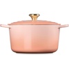 image:imageLe Creuset Enameled Cast Iron Signature Deep Round Oven 65 qt NectarPeche