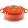 image:imageLe Creuset Enameled Cast Iron Signature Oval Dutch Oven 675 qt NectarFlame