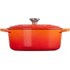 image:imageLe Creuset Enameled Cast Iron Signature Oval Dutch Oven 675 qt NectarFlame