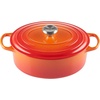 image:imageLe Creuset Enameled Cast Iron Signature Oval Dutch Oven 675 qt NectarFlame