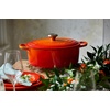 image:imageLe Creuset Enameled Cast Iron Signature Oval Dutch Oven 675 qt NectarFlame