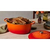 image:imageLe Creuset Enameled Cast Iron Signature Oval Dutch Oven 675 qt NectarFlame