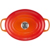 image:imageLe Creuset Enameled Cast Iron Signature Oval Dutch Oven 675 qt NectarFlame