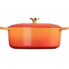 image:imageLe Creuset Enameled Cast Iron Signature Oval Dutch Oven 675 qt NectarFlamme Doree