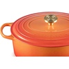 image:imageLe Creuset Enameled Cast Iron Signature Oval Dutch Oven 675 qt NectarFlamme Doree