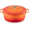 image:imageLe Creuset Enameled Cast Iron Signature Oval Dutch Oven 675 qt NectarFlamme Doree