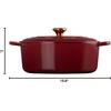 image:imageLe Creuset Enameled Cast Iron Signature Oval Dutch Oven 675 qt NectarGarnet