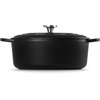 image:imageLe Creuset Enameled Cast Iron Signature Oval Dutch Oven 675 qt NectarLicoriceCrucible Knob