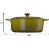image:imageLe Creuset Enameled Cast Iron Signature Oval Dutch Oven 675 qt NectarOlive
