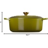 image:imageLe Creuset Enameled Cast Iron Signature Oval Dutch Oven 675 qt NectarOlive