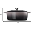 image:imageLe Creuset Enameled Cast Iron Signature Oval Dutch Oven 675 qt NectarOyster
