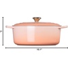 image:imageLe Creuset Enameled Cast Iron Signature Oval Dutch Oven 675 qt NectarPeche