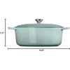 image:imageLe Creuset Enameled Cast Iron Signature Oval Dutch Oven 675 qt NectarSea Salt