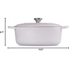 image:imageLe Creuset Enameled Cast Iron Signature Oval Dutch Oven 675 qt NectarShallot