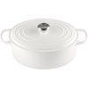 image:imageLe Creuset Enameled Cast Iron Signature Oval Dutch Oven 675 qt NectarWhite