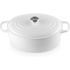 image:imageLe Creuset Enameled Cast Iron Signature Oval Dutch Oven 675 qt NectarWhite
