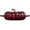 image:imageLe Creuset Enameled Cast Iron Signature Pumpkin Braiser 275 qt NectarGarnet