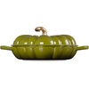 image:imageLe Creuset Enameled Cast Iron Signature Pumpkin Braiser 275 qt NectarOlive