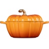 image:imageLe Creuset Enameled Cast Iron Signature Pumpkin Cocotte 4 qt NectarPersimmon