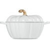 image:imageLe Creuset Enameled Cast Iron Signature Pumpkin Cocotte 4 qt NectarWhite