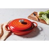 image:imageLe Creuset Enameled Cast Iron Signature Round Braiser 35 qt NectarFlame