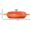 image:imageLe Creuset Enameled Cast Iron Signature Round Braiser 35 qt NectarFlamme Doree