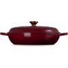 image:imageLe Creuset Enameled Cast Iron Signature Round Braiser 35 qt NectarGarnet