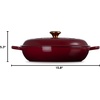 image:imageLe Creuset Enameled Cast Iron Signature Round Braiser 35 qt NectarGarnet