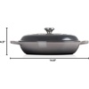 image:imageLe Creuset Enameled Cast Iron Signature Round Braiser 35 qt NectarOyster
