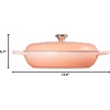 image:imageLe Creuset Enameled Cast Iron Signature Round Braiser 35 qt NectarPeche