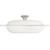 image:imageLe Creuset Enameled Cast Iron Signature Round Braiser 35 qt NectarWhite