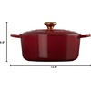 image:imageLe Creuset Enameled Cast Iron Signature Round Dutch Oven 725 qt NectarGarnet