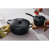 image:imageLe Creuset Enameled Cast Iron Signature Round Dutch Oven 725 qt NectarLicoriceCrucible Knob