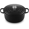 image:imageLe Creuset Enameled Cast Iron Signature Round Dutch Oven 725 qt NectarLicoriceCrucible Knob