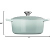 image:imageLe Creuset Enameled Cast Iron Signature Round Dutch Oven 725 qt NectarSea Salt