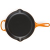 image:imageLe Creuset Enameled Cast Iron Signature Round Skillet 1025 NectarFlame