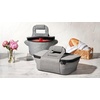 image:imageLe Creuset Large Round Tote Bag Noir  Large Fits 725 qt or 9 qtRound Dutch OvenEcru