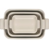 image:imageLe Creuset Silicone Stretch Lids 3 pc  Fits Rectangular Baking Dishes sizes 11 qt 25 qt and 4 qtSea Salt