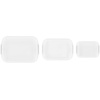 image:imageLe Creuset Silicone Stretch Lids 3 pc  Fits Rectangular Baking Dishes sizes 11 qt 25 qt and 4 qtSilicone Lids